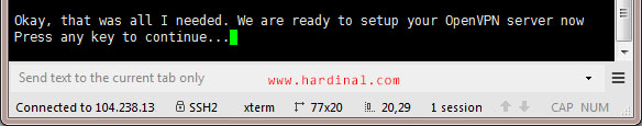 nyr-openvpn-press-any-key