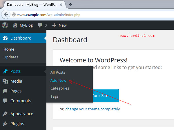 110 tambah postingan wordpress