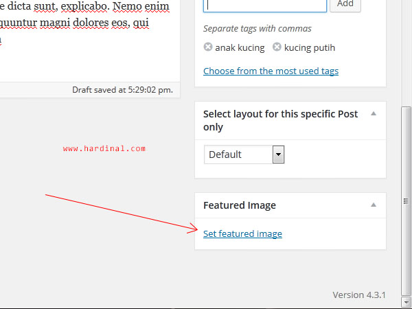 120 set featured image wordpress