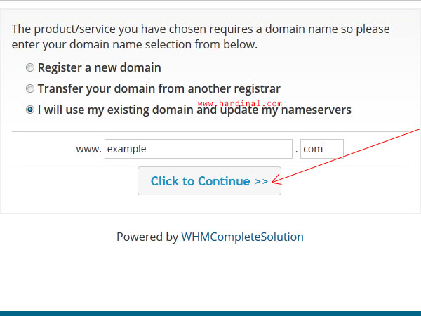 16 memesan domain hosting cpanel