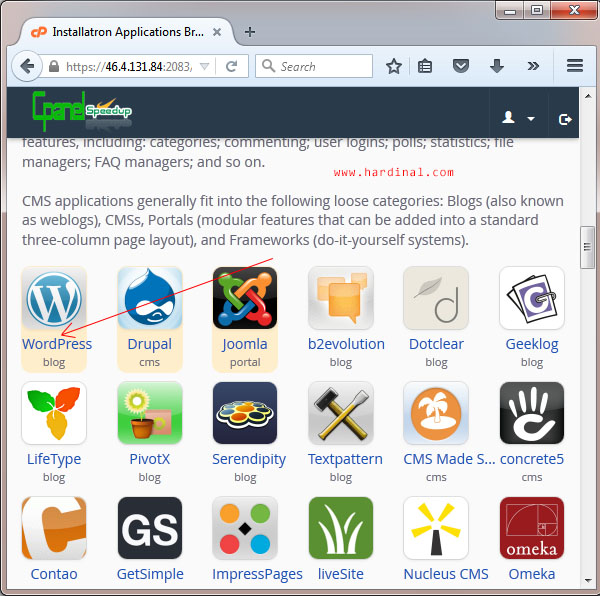 28 setting wordpress di cpanel