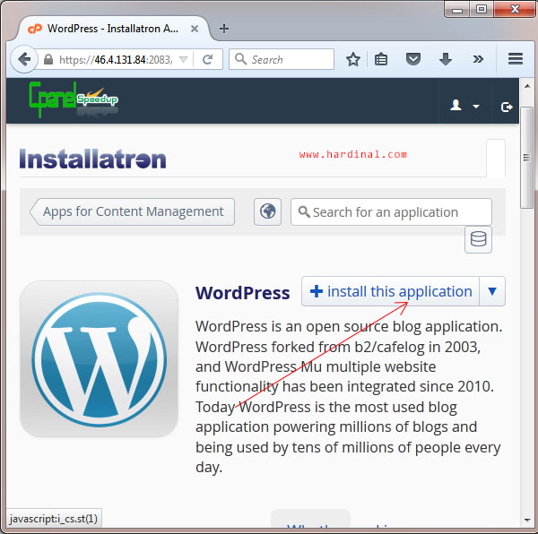29 setting wordpress di cpanel