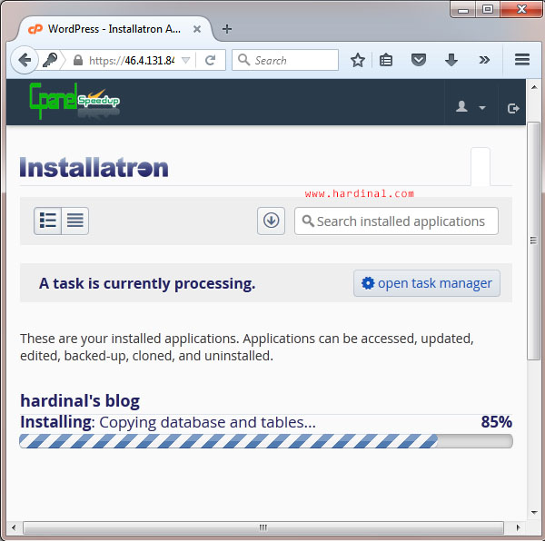 32 setting wordpress di cpanel
