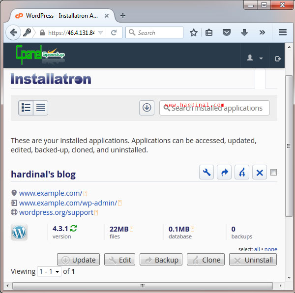 33 setting wordpress di cpanel