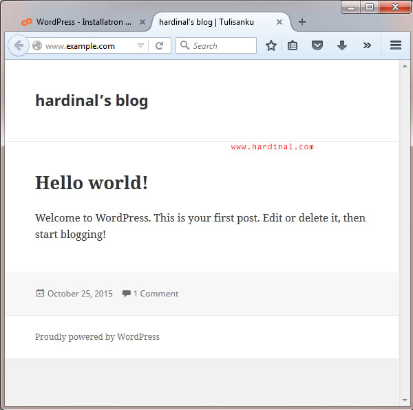 34 setting wordpress di cpanel