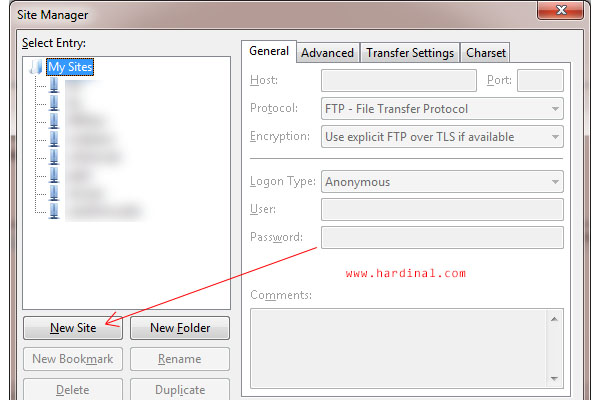 42 setting filezilla