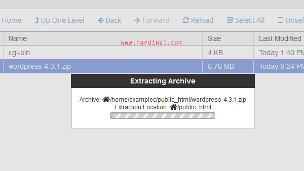 55 ektrak zip file manager cpanel