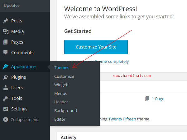 83 mengganti theme wordpress