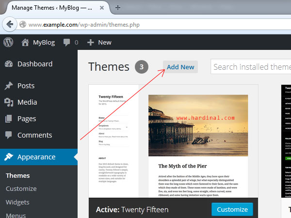84 mengganti theme wordpress