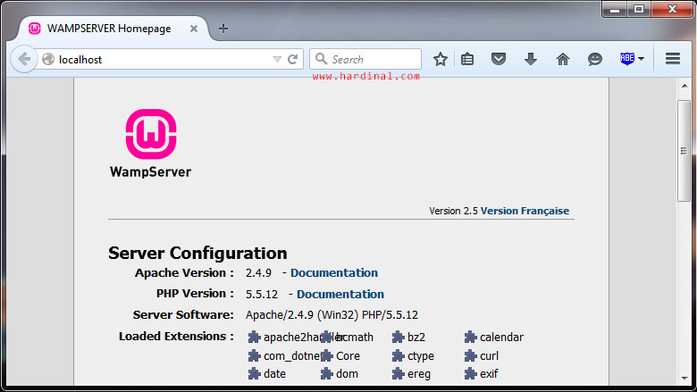 wamp on localhost