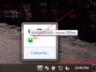 wamp taskbar